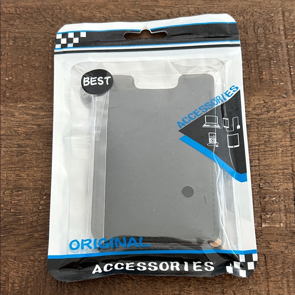 Black Phone Card Holder (adhesive)